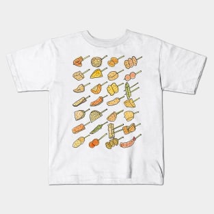 Japanese Kushikatsu Party Kids T-Shirt